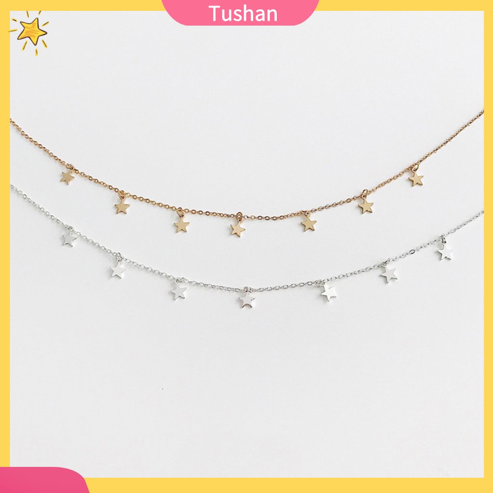 Vòng Cổ Choker Mặt Hình Ngôi Sao Năm Cánh Thời Trang Cho Nữ