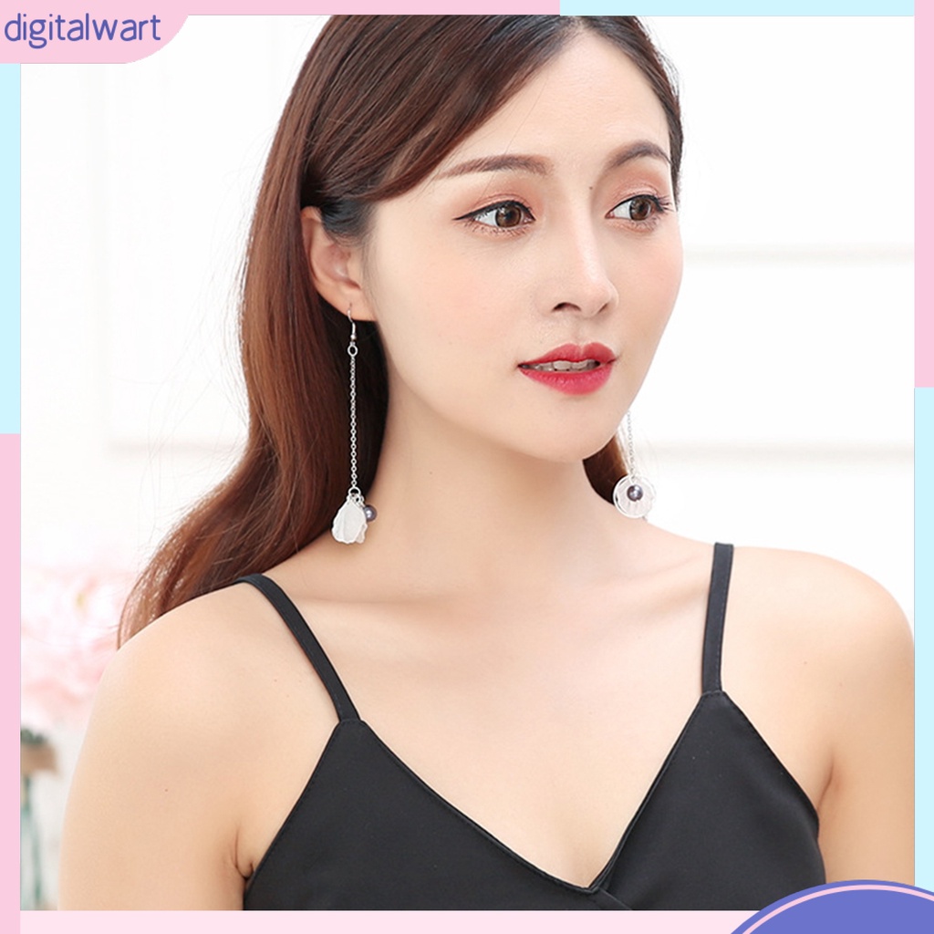 Dgggg Dgg✌❤ 1 Đôi Bông Tai Móc Hình Chuông Hoa Thời Trang Dành Cho Nữ