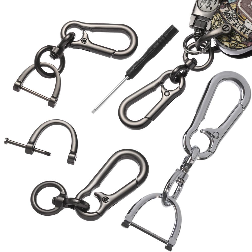 Móc Chìa Khóa Xe Hơi Bằng Da Có Thể Xoay 360 Độ Chống Thất Lạc SHOUKEY