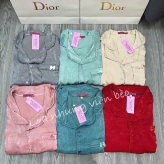 Bộ ngủ pijama lụa tuyết nhung viền bèo tay ngắn quần ngắn