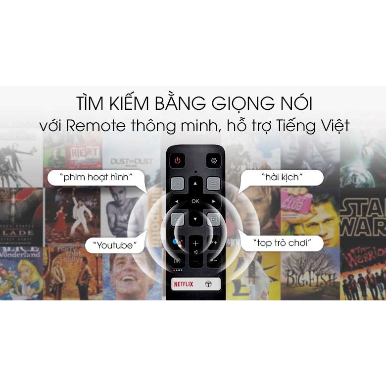 Tivi TCL 4K 50 inch 50P725 Android  âm vòm chất lượng cao - Hàng chính hãng BH 12 tháng.