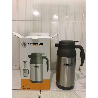 Bình giữ nhiệt Zebra 1,2l có lọc, có vòi rót ngắt mở nước tiện lợi sản xuất tại Thái Lan nhập khẩu inoxthanhhuyen Hcm