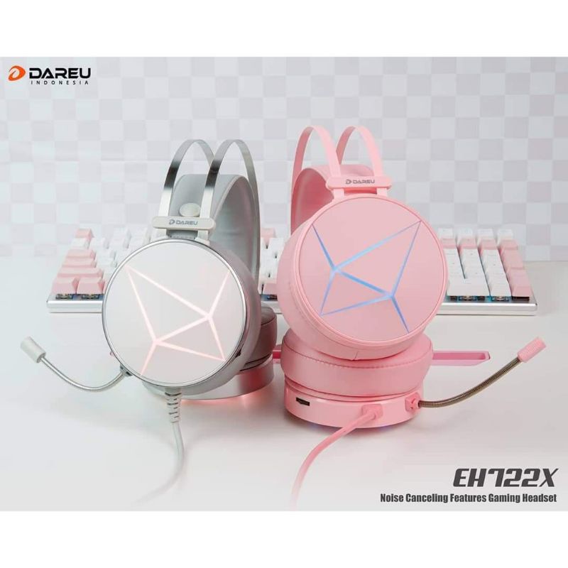 Tai nghe cao cấp DAREU EH722S PInk - Bảo hành chính hãng 1 năm