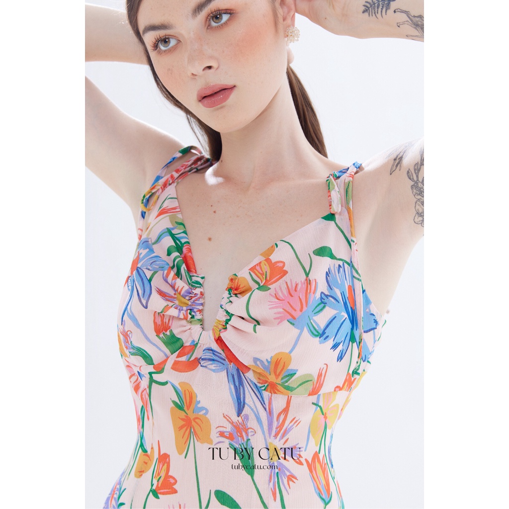 TUBYCATU | Đầm hai dây floral sarah dress