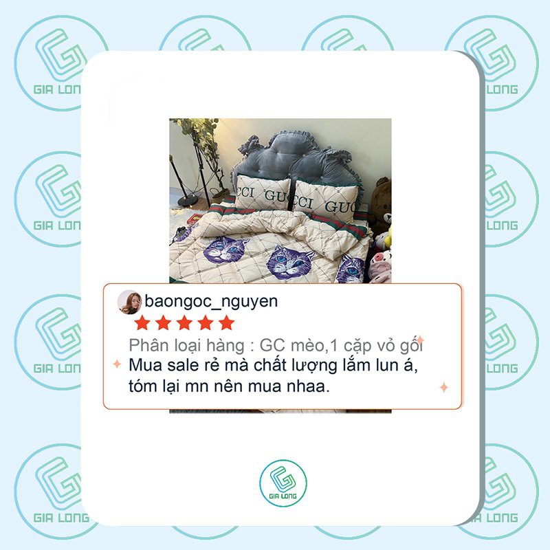 Vỏ gối nằm 💖45x65💖 vỏ gối, bao gối cotton poly thương hiệu Gia Long Home