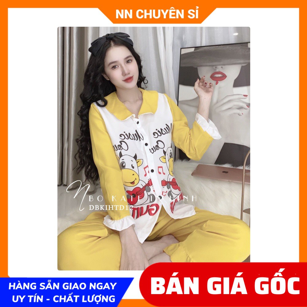 Đồ bộ nữ mặc nhà chất kate mềm mịn mát họa tiết dễ thương DBKTIHTD tổng hợp