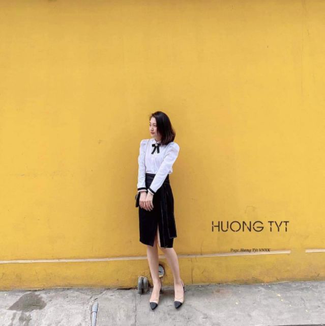 Chân váy xẻ trước dáng trẻ | BigBuy360 - bigbuy360.vn