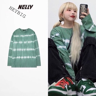 [sẵn] Áo thun loang dài tay nelly heybig form rộng dành cho nam và nữ 39 12