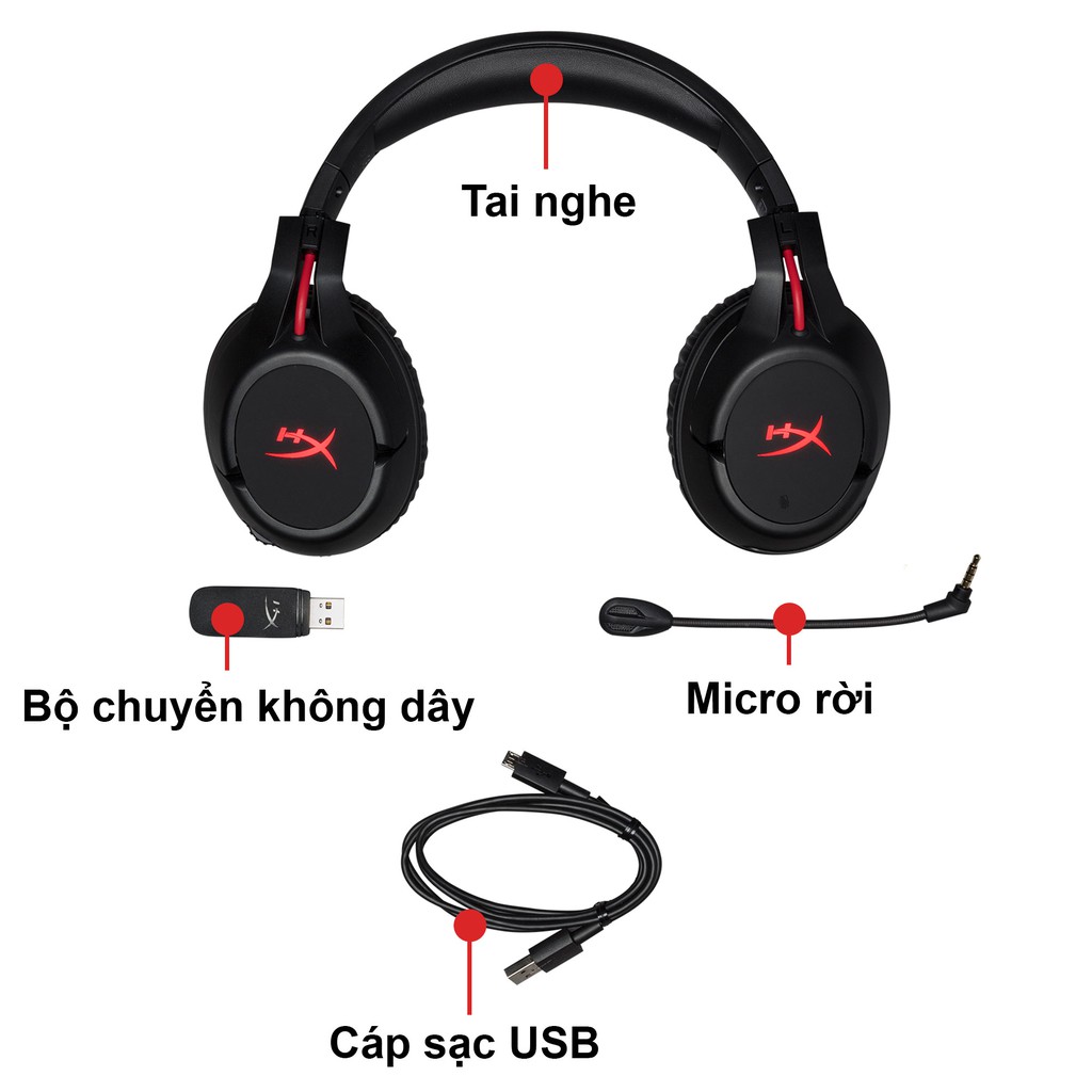 [Mã ELMALLCOIN hoàn 8% xu đơn 500k] Tai nghe HyperX Cloud Flight Wireless_HX-HSCF-BK/AM - Hàng Chính Hãng | BigBuy360 - bigbuy360.vn