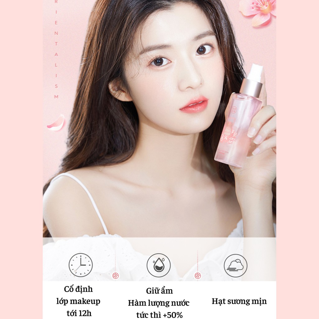 Xịt Khóa Nền Meiking Cố Định Lớp Trang Điểm Dưỡng Ẩm Kiềm Dầu 100ml