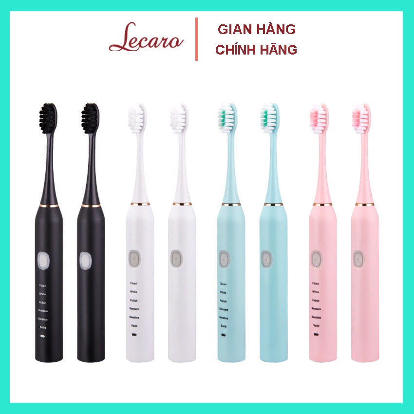 Bàn Chải Điện ELECTRIC TOOTHBRUSH 5 IN 1, Bàn Chải Đánh Răng Tự Động, Đa Năng, Sạch Sâu, Răng Sáng Khoẻ   LECARO
