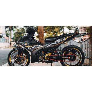 Tem trùm exciter 150 đen xám,team decal ex150