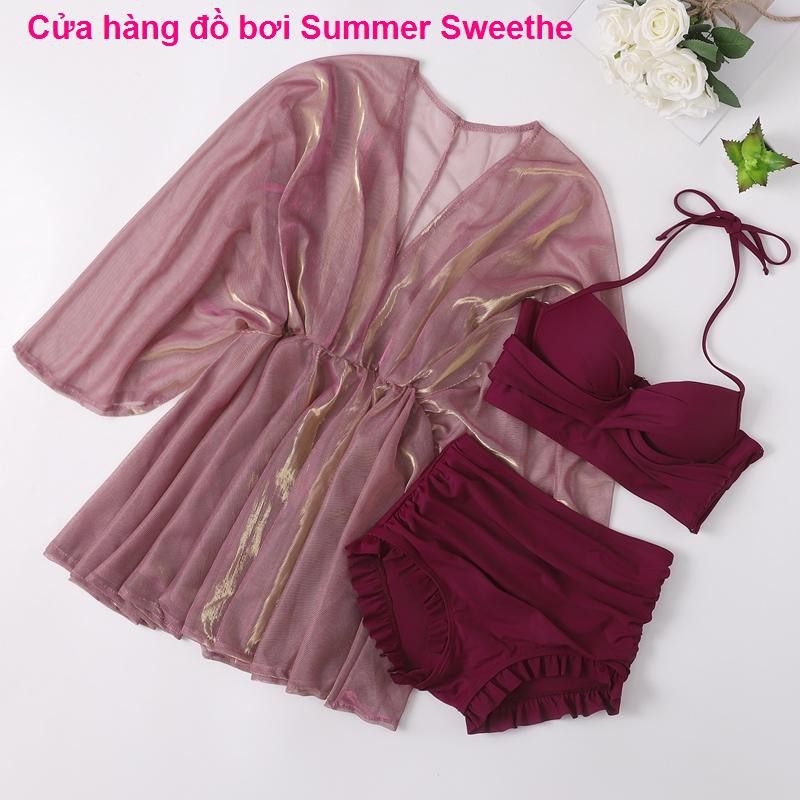 Đồ bơi gợi cảm thu thập bìa bảo thủ giảm béo bụng Fairy Fan Vỏ ba mảnh, Bikini1