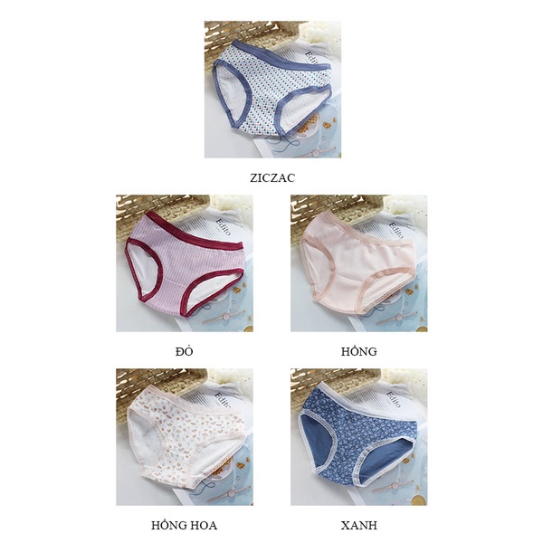 Quần lót nữ Cotton thổ cẩm kháng khuẩn cao cấp siêu thấm hút LAVENUSA QL25