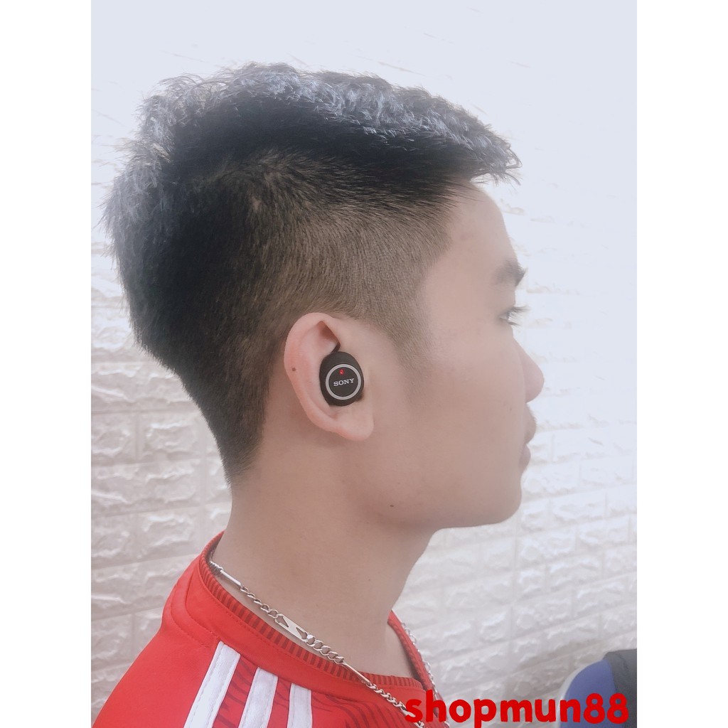 ( Nghe Không Hay Hoàn Tiền 100% )Tai nghe Bluetooth Đen Sony sport TWS-D76 Rất ấm Bass-treble rõ ràng