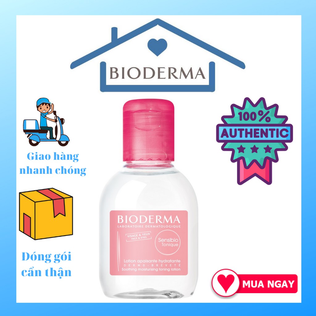 [Mini] Nước Hoa Hồng Dưỡng Ẩm Bioderma Sensibio Tonique (100ml)