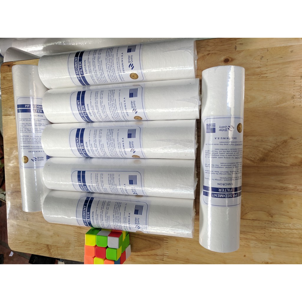 (ẢNH THẬT) COMBO 5 Lõi lọc nước số 1 PPf 10 Inch chuẩn dùng cho máy ro và bộ lọc thô | BigBuy360 - bigbuy360.vn