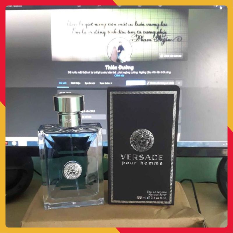 Nước Hoa Nam, Nước Hoa Verseca Pour Homme 100ml Hương Thơm Sang Trọng, Nam Tính