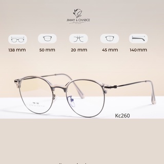 Gọng kính cận nữ Jimmy & Charice Tr90 mắt kính chống xước chống tia UV có cắt mắt cận theo yêu cầu