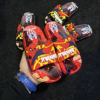 Dép Siêu Nhân Nhện Đỏ Đen cho bé Trai size 26-35 cực êm, bền,  chống trơn