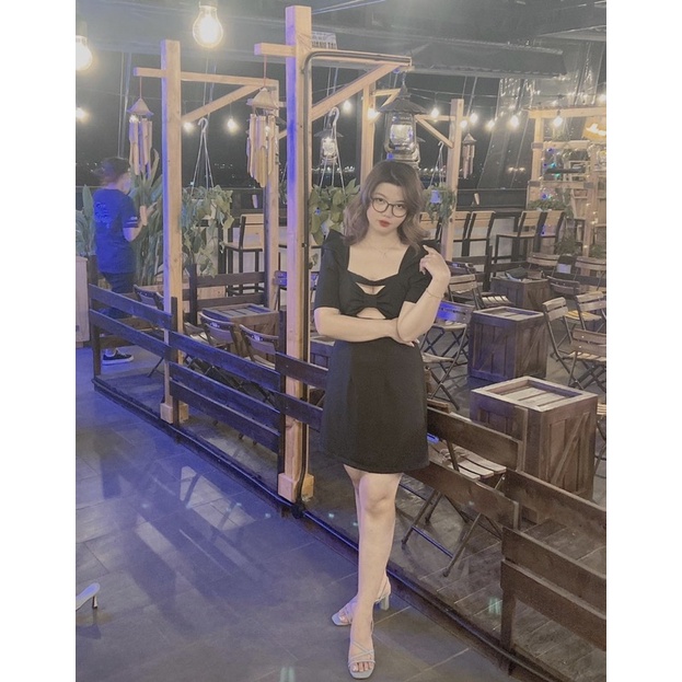 Đ40-Đầm body nơ ngực