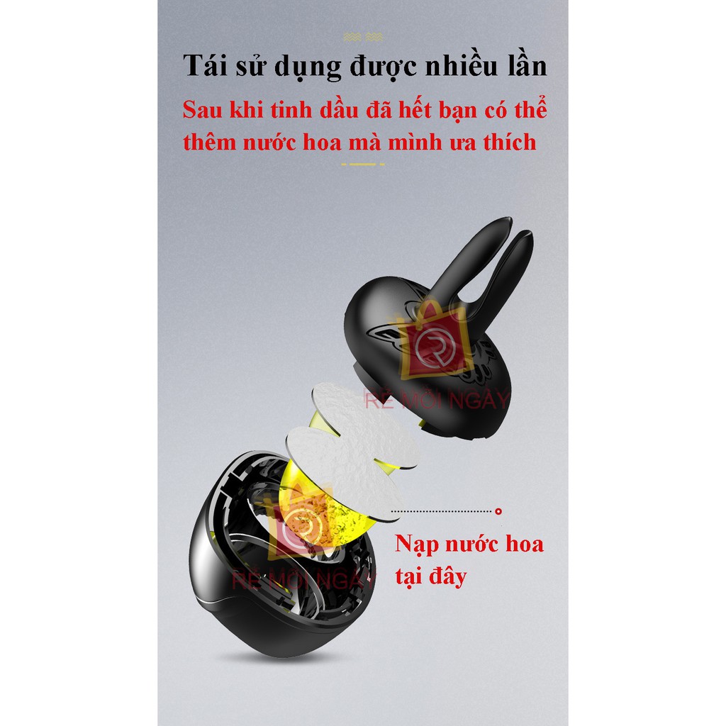 Nước hoa để cài cửa gió xe hơi, ô tô hình đầu cú độc đáo và sang trọng