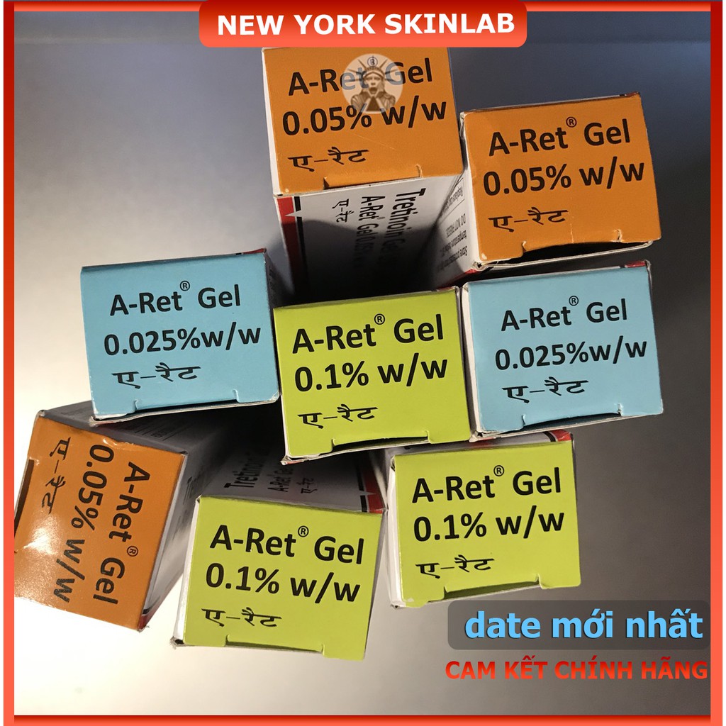 Tretinoin Aret gel 0.1% - 0.05% - 0.025% (20g) - tretinol giảm mụn, chống lão hóa (tre Ấn Độ chính hãng) | BigBuy360 - bigbuy360.vn