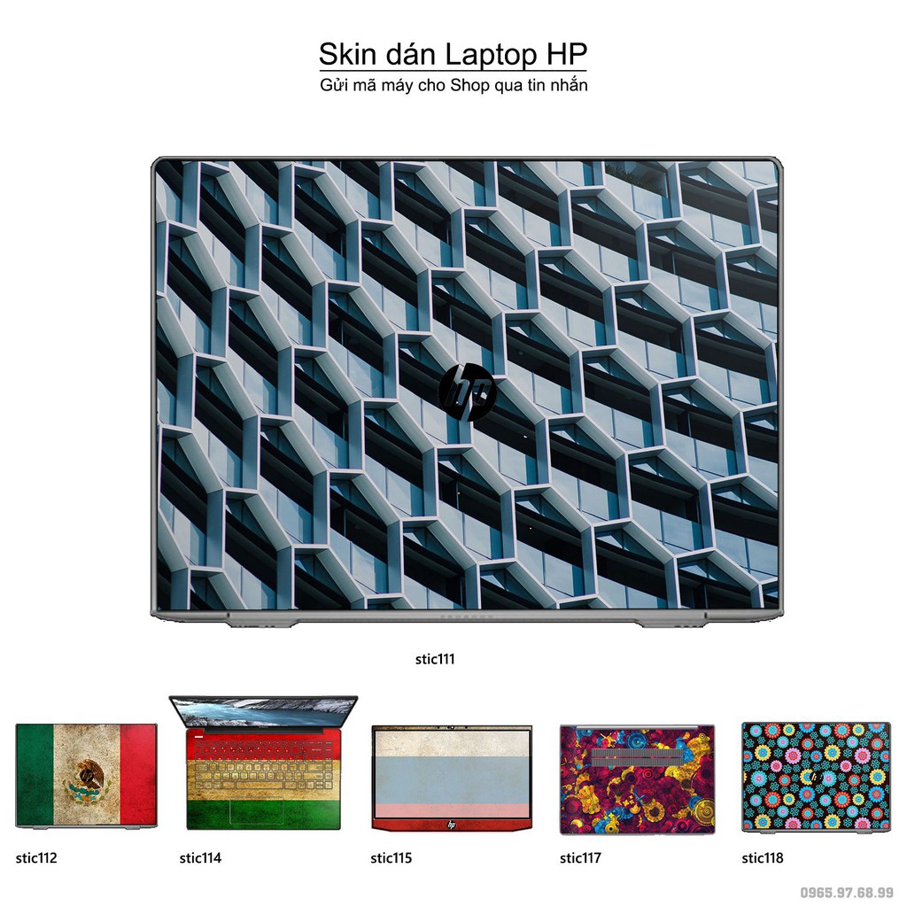 Skin dán Laptop HP in hình Hoa văn sticker nhiều mẫu 19 (inbox mã máy cho Shop)