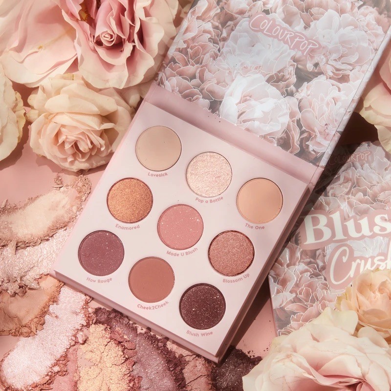 Bảng phấn mắt Colourpop Blush crush tông hồng siêu xinh bảng màu mắt Colourpop phấn trang điểm Colourpop eyeshadow