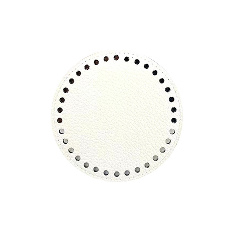 Đế Tròn 12cm Bằng PU Màu Trơn Dùng Để Đan Túi Xách DIY