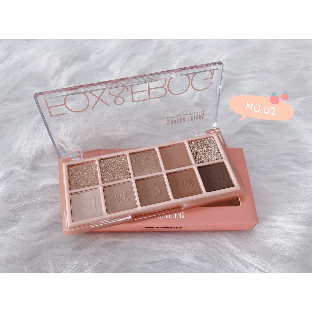 Bảng Phấn Mắt 10 Ô Sivanna Colors Eyeshadow Palette Fox & Frog