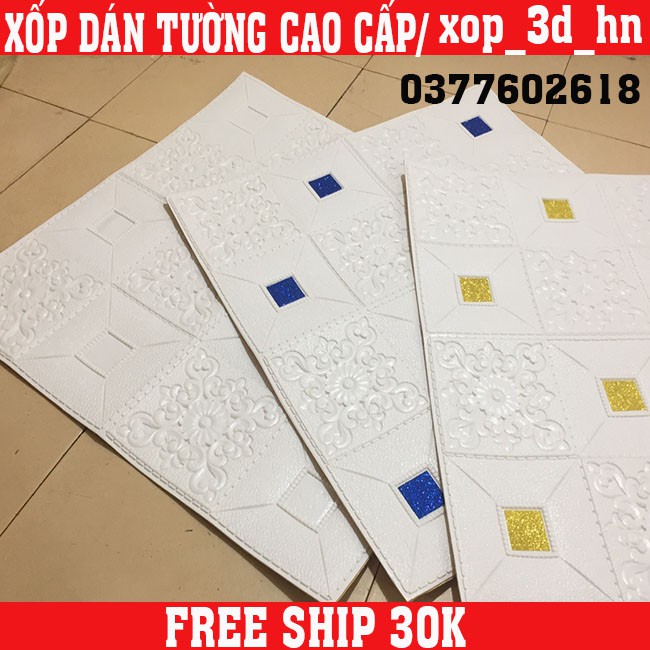 MIẾNG XỐP DÁN TƯỜNG LOẠI NHŨ 3D CÁCH ÂM CÁCH NHIỆT 70CM * 77CM | BigBuy360 - bigbuy360.vn