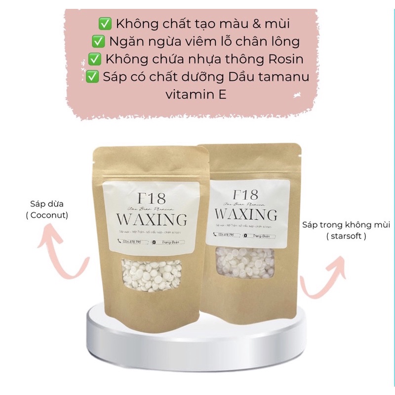 [ Hàng Chuẩn ] Sáp Wax Lông Toàn Thân Cao Cấp Hard Wax Bean Premier - Kèm Quà Tặng