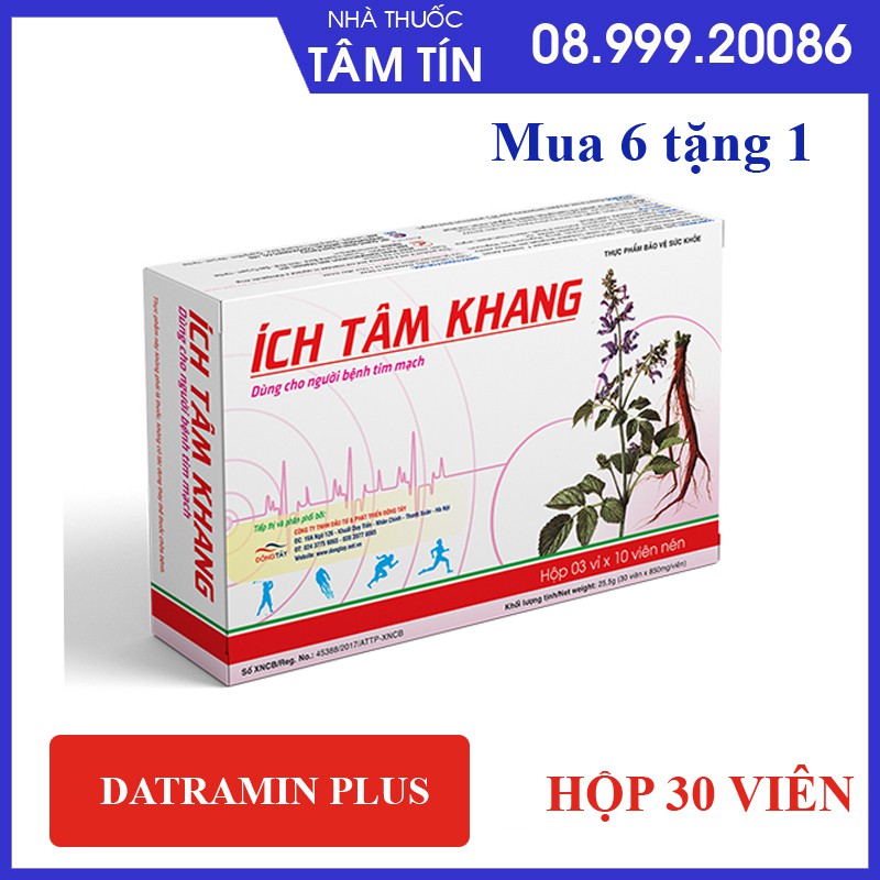 [MUA 6 TẶNG 1 ]  ÍCH TÂM KHANG - Giúp tăng cường sức khỏe tim mạch.