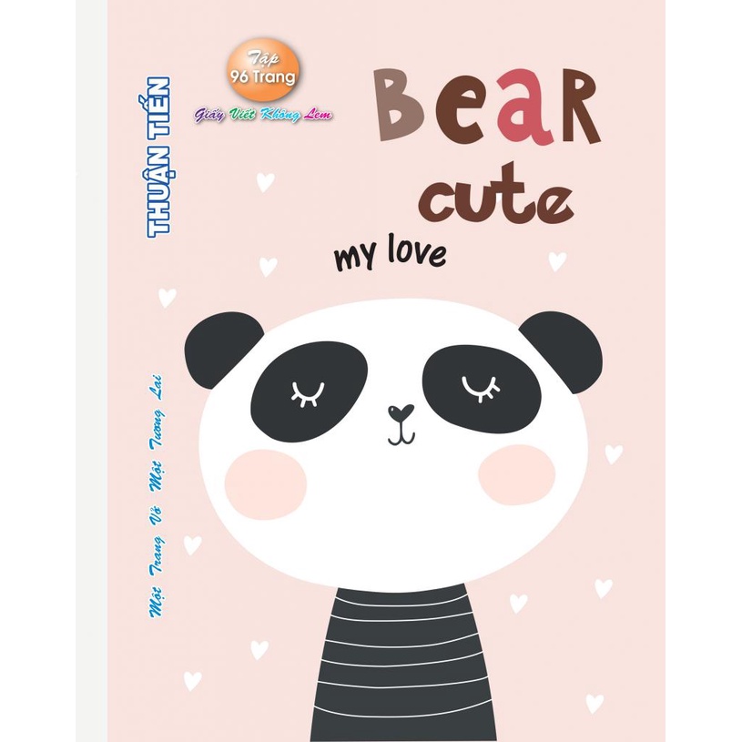 Tập Vở Tân Thuận Tiến Bear Cute 96 Trang Định Lượng 95 Siêu Đẹp