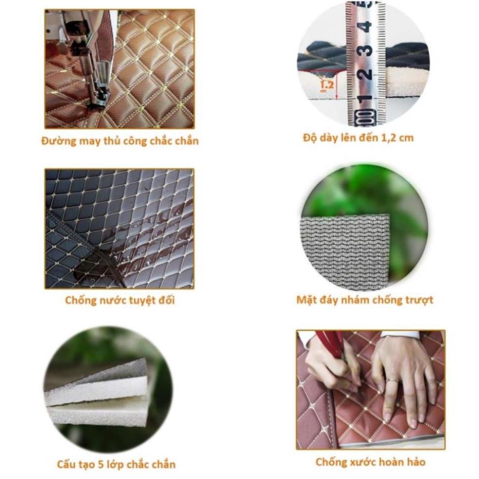 Thảm lót sàn 6D Deawoo Matiz 1998-2008 5 chỗ phủ kín sàn xe, cách âm, chống nước hiệu quả