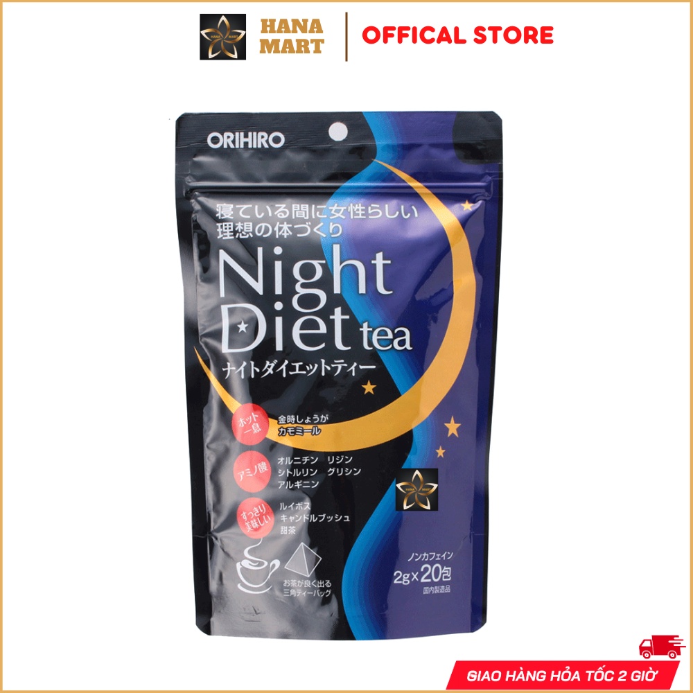 Trà giảm cân Night Diet Tea Orihiro – Hỗ trợ giảm cân nhanh an toàn cho người béo lâu năm, người thừa cân
