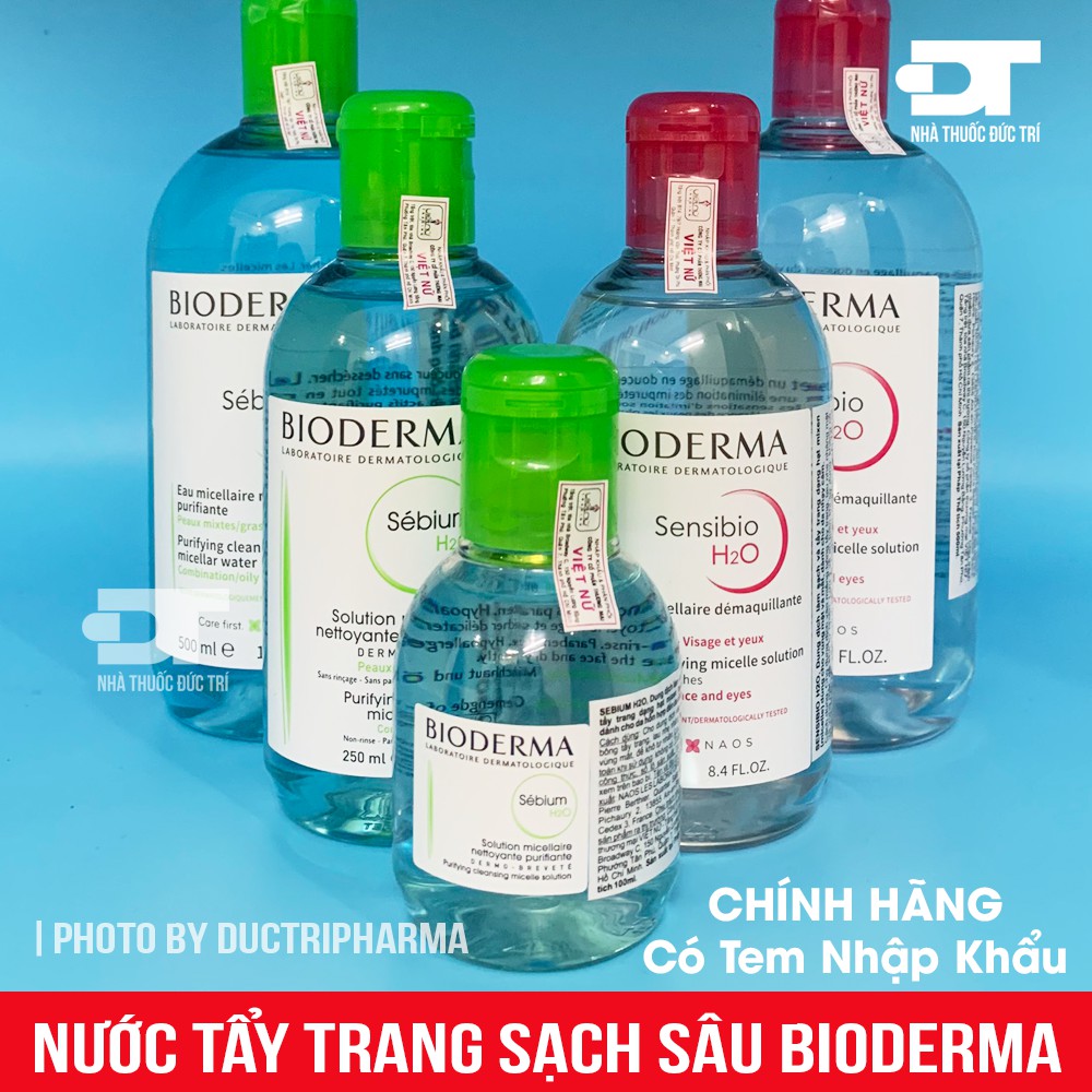 Nước Tẩy Trang Làm Sạch Sâu Bioderma Sensibio H2O