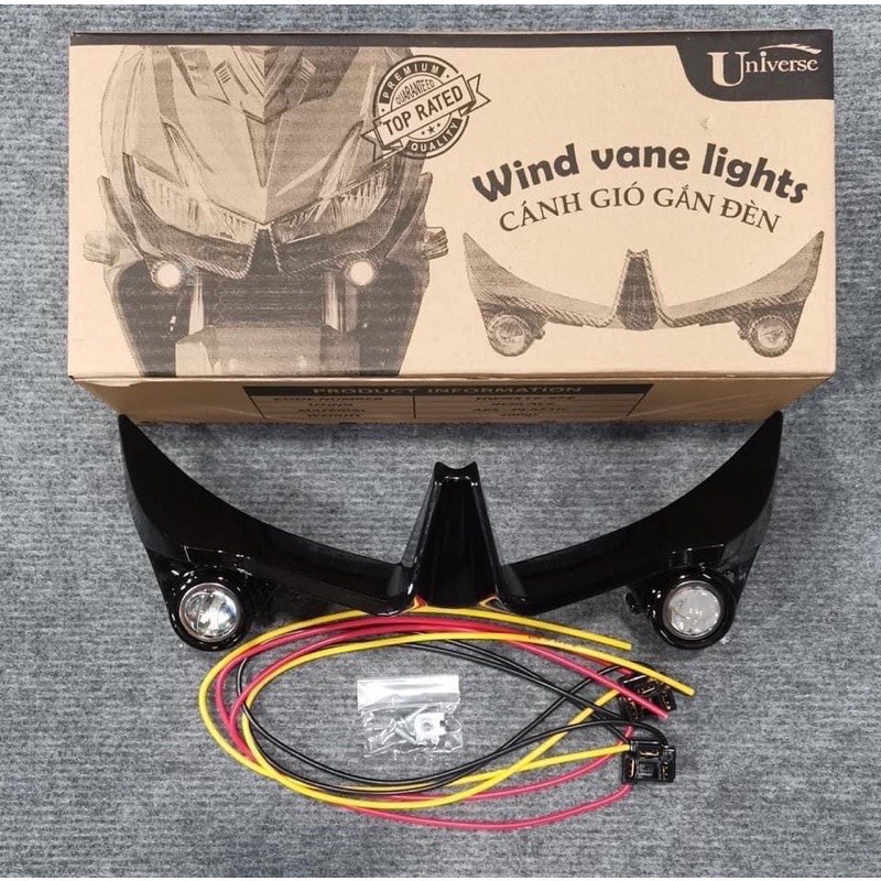 Cánh Gió Gắn Đèn Xe WINNER X V2/V3 Đủ Màu