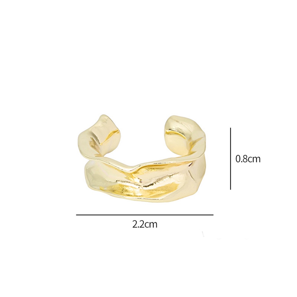 Nhẫn Hở Mạ Vàng/Bạc Kiểu Dáng Hình Học Độc Đáo Thời Trang Cho Nữ