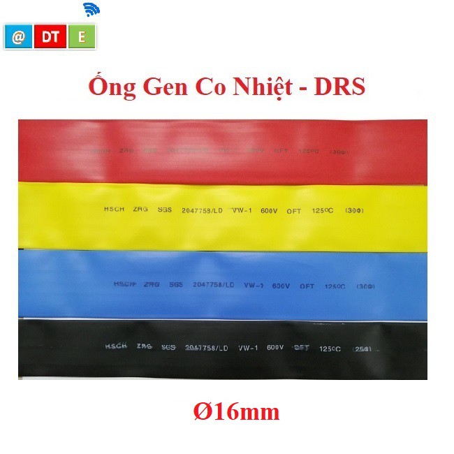 ỐNG GEN CO NHIỆT PHI 16, Giá cho 10 mét