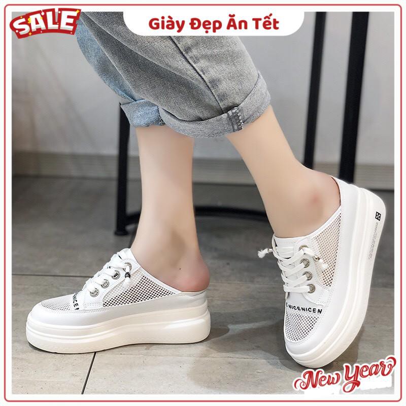 Giày sục thể thao phối lưới Nicen | BigBuy360 - bigbuy360.vn