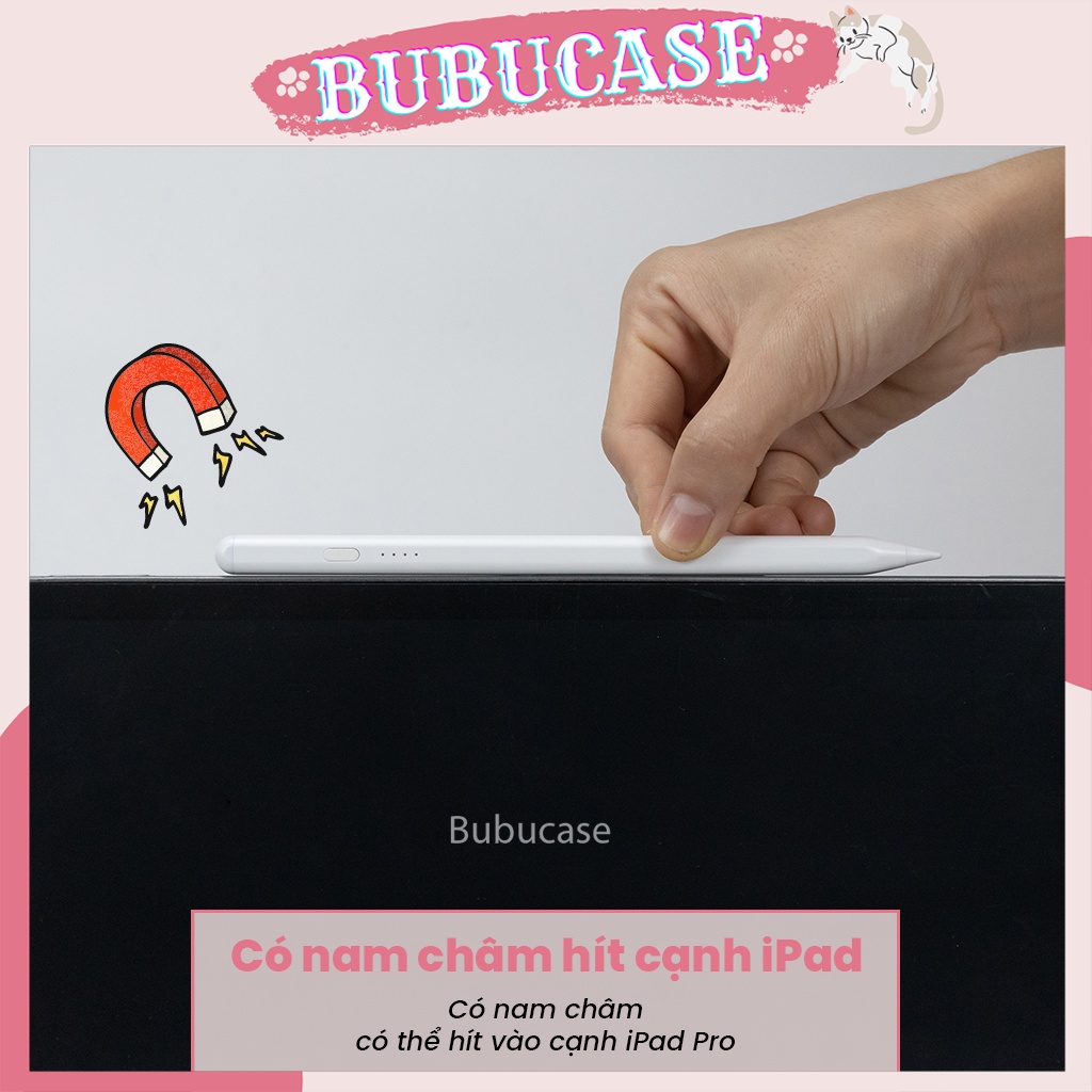 Stylus Pencil Bút Cảm Ứng Chống Chạm Nhầm Dành Cho iPad ( tương thích iPad từ 2018 )