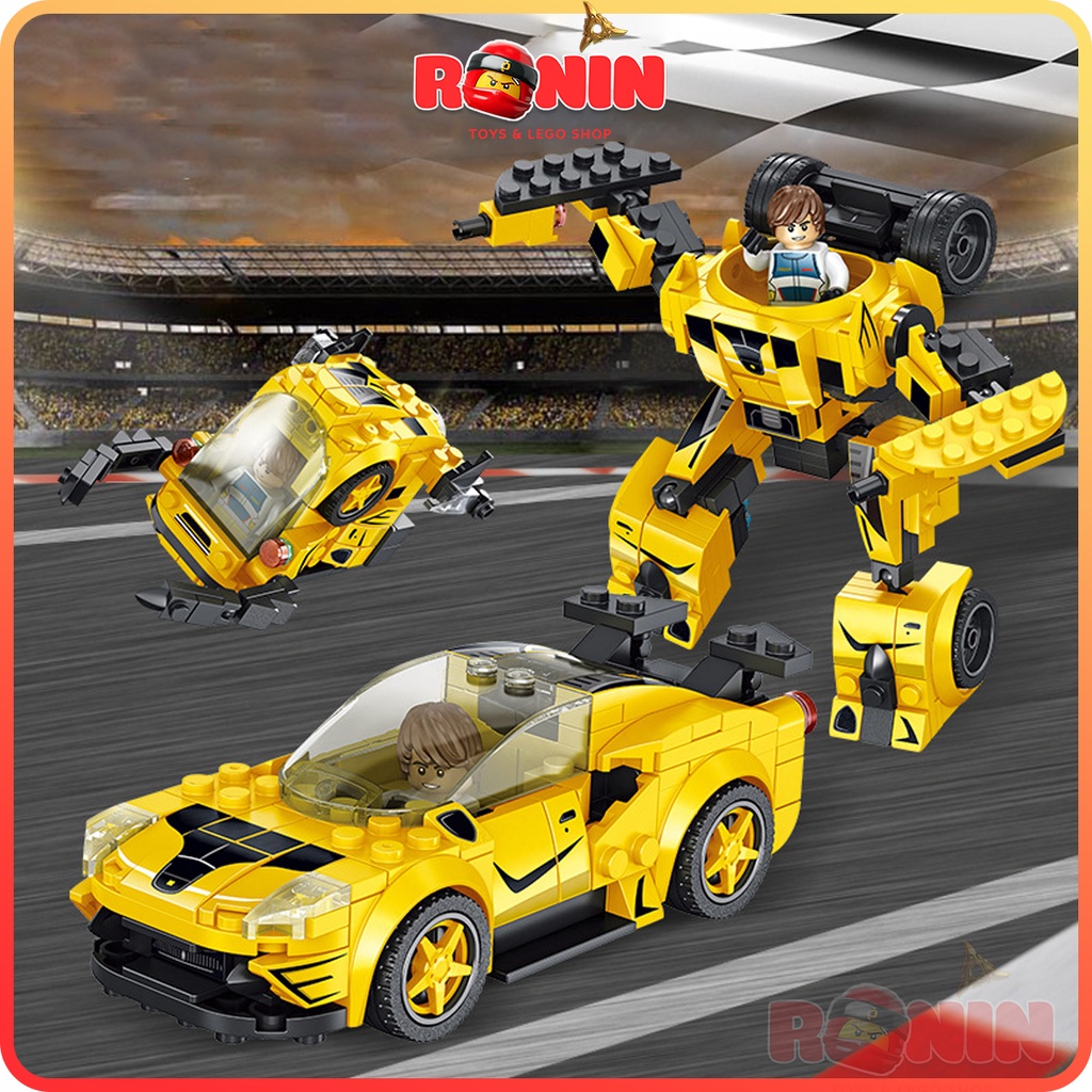 Bộ Đồ Chơi Lắp Ráp Lego Xe Ô Tô 3T1 / Ô Tô Biến Hình Robot Racing Car 3
