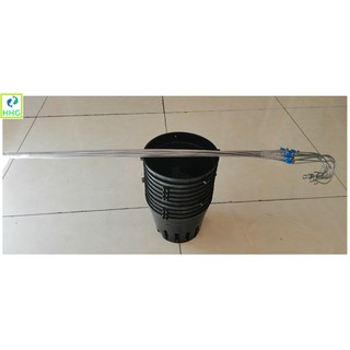 COMBO 10 CHẬU NHỰA TRỒNG LAN FI 16 + 10 MÓC KẼM (70CM) TREO CHẬU SIÊU BỀN!