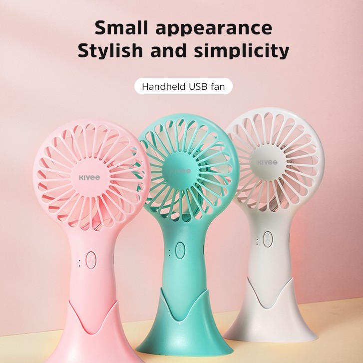 [Mã khuyến mãi KIVE20215 Giảm 15% toàn cửa hàng]KIVEE FA03 Multicolor  Quạt mini cầm tay  có pin sạc 3 cấp độ gió | BigBuy360 - bigbuy360.vn