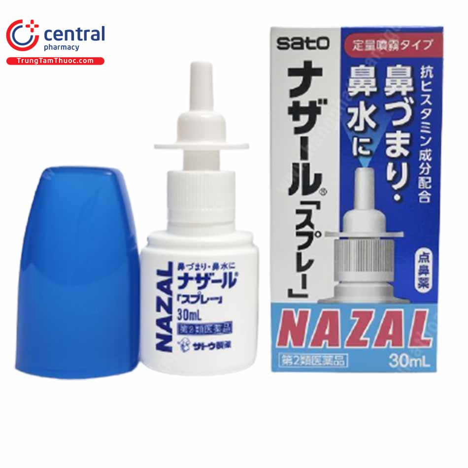 Lọ xịt mũi Nazal Nhật Bản 30ml - Xịt Ngạt Mũi, Sổ Mũi, Xoang