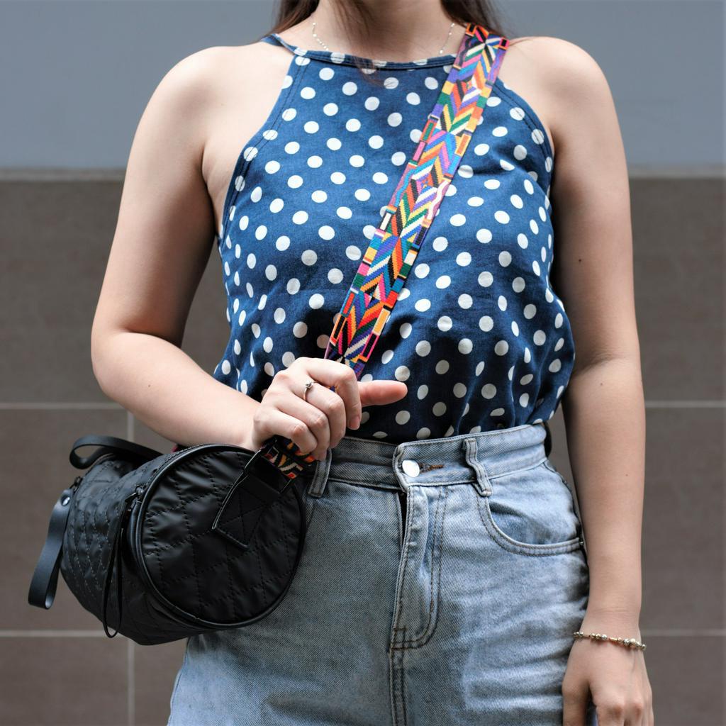 [TÚI CHÉO] Túi Trống Bumbag Phiên Bản Dây Đeo Thổ Cẩm Xương Cá