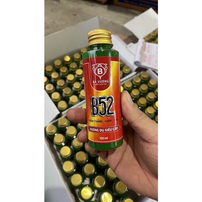 Hương Liệu CÂU CÁ B52 Bá Vương - Dụ Trắm trắng, Trôi, Chép LỌ 100ml