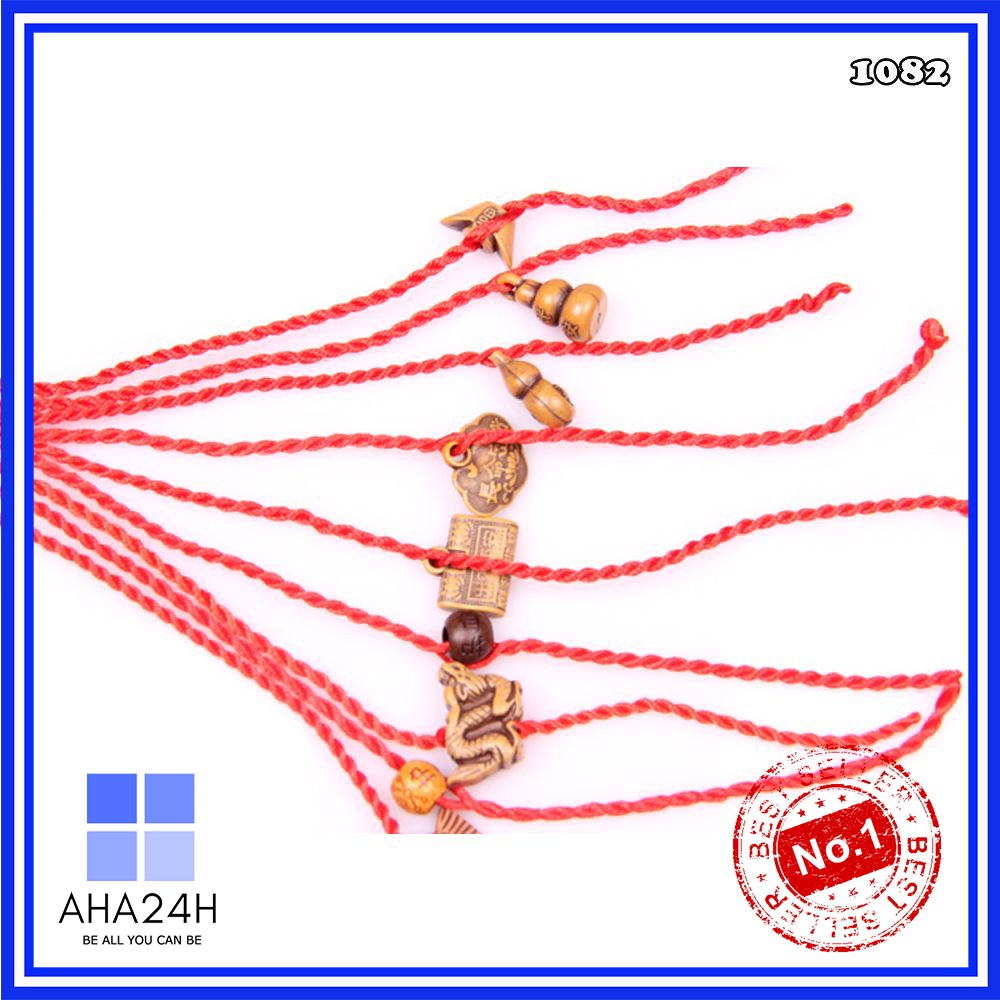 VÒNG TAY CHỈ ĐỎ MIX 12 CON GIÁP - MIX MẶT ĐỦ LOẠI (MẶT NGẪU NHIÊN) AH1082 | BigBuy360 - bigbuy360.vn